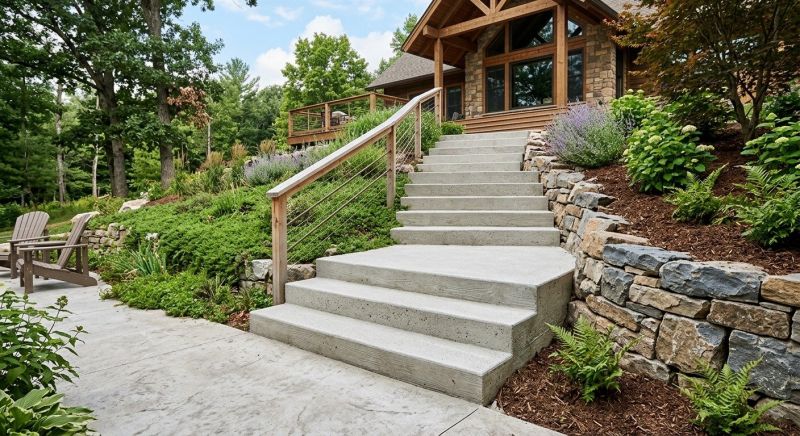 Poured Steps Installation in Fort Collins, CO