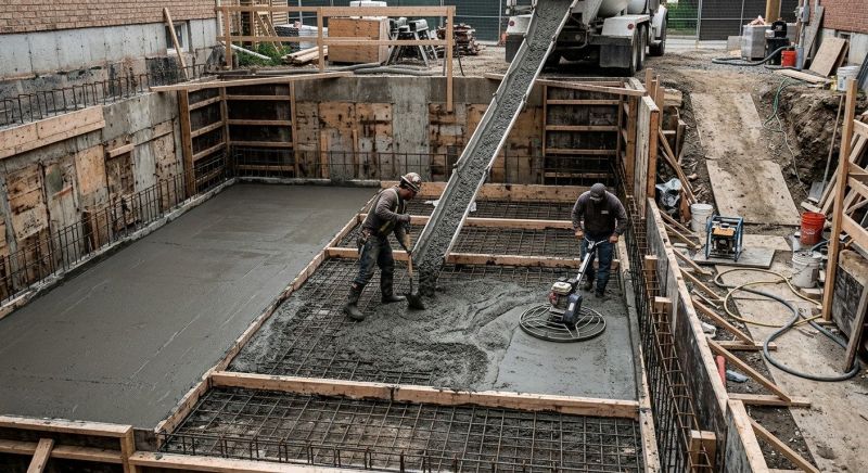 Basement Concrete Installation in Fredericksburg, VA