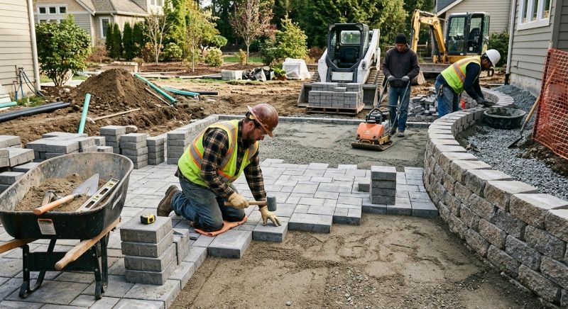 Paver Patio Construction in Boston, MA
